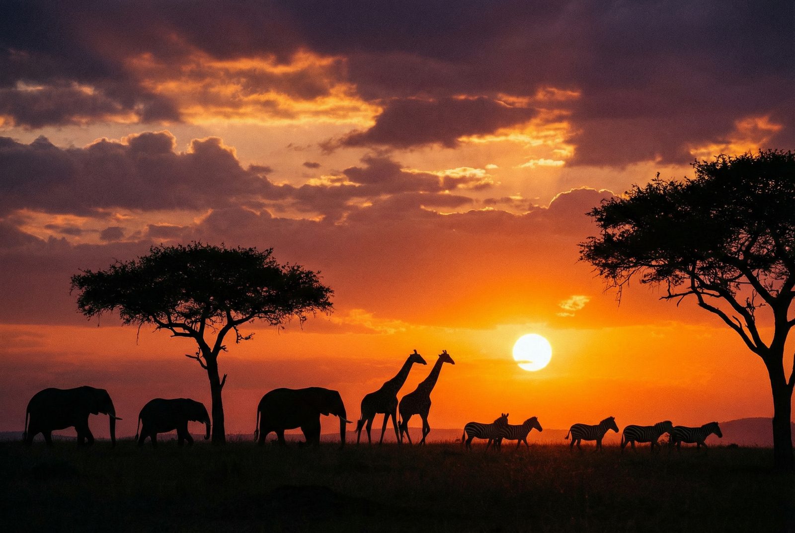 蜜芽非洲草原日落视频